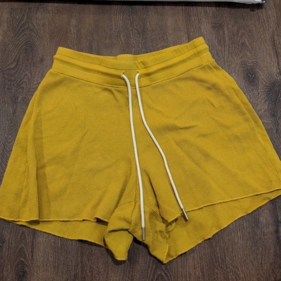 Mate the Label 100% Organic Cotton Thermal Waffle Shorts in Saffron Size… - Picture 1 of 4